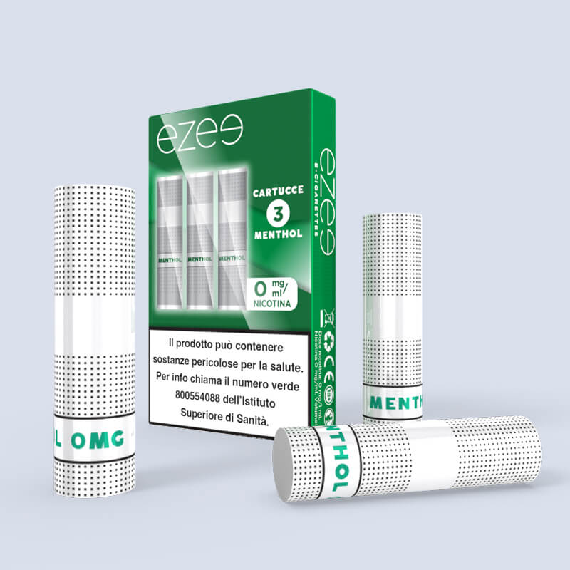 Ezee Cartucce Mentolo 0mg/ml - 3 pezzi