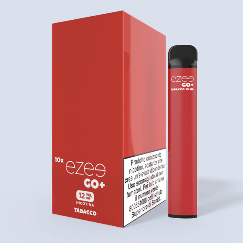 Ezee Go+ Sigaretta Elettronica usa e getta Tabacco 12mg 10 pz.